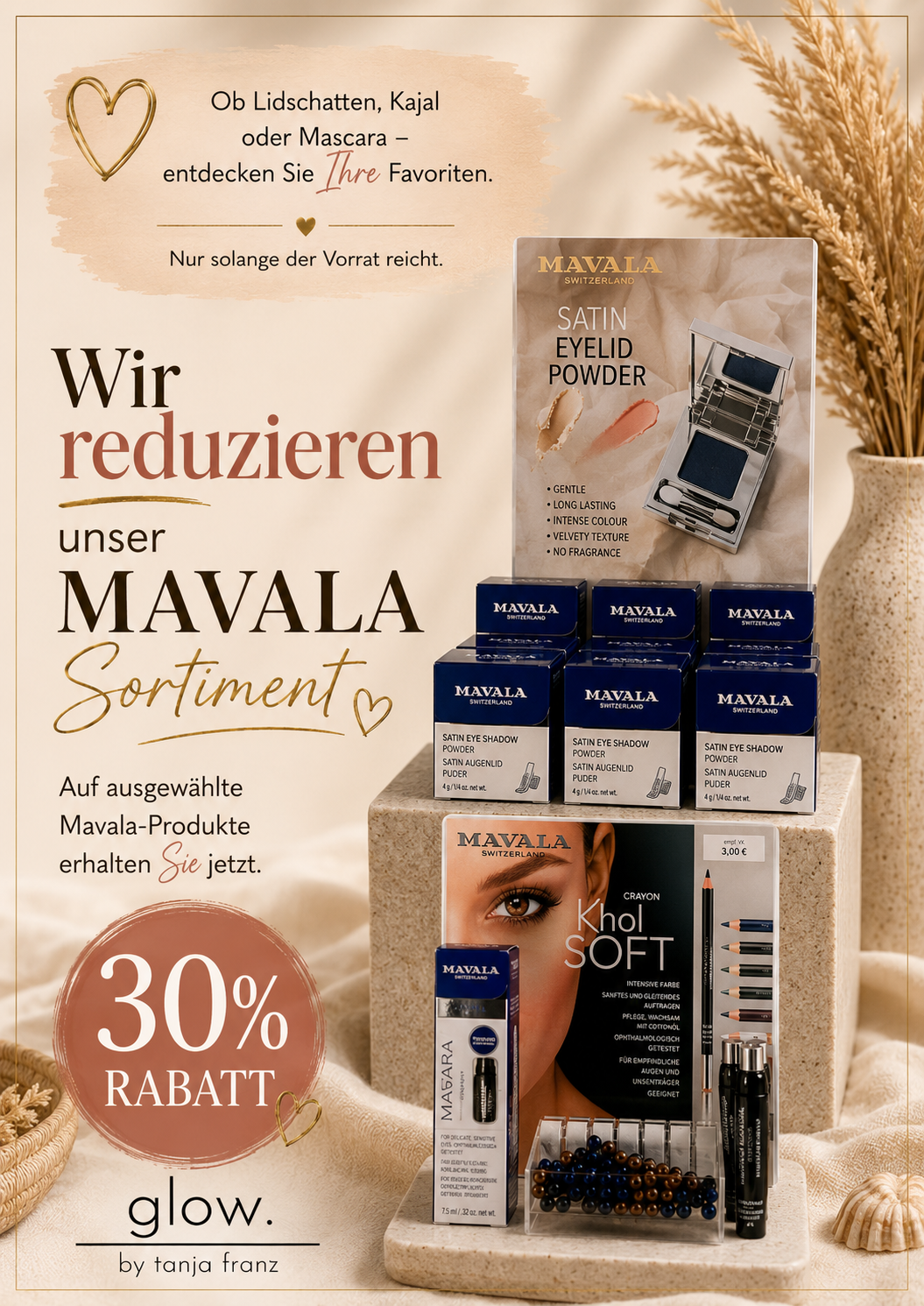 Mavala, 30 % Rabatt; Abverkauf, Sortiment Reduzierung